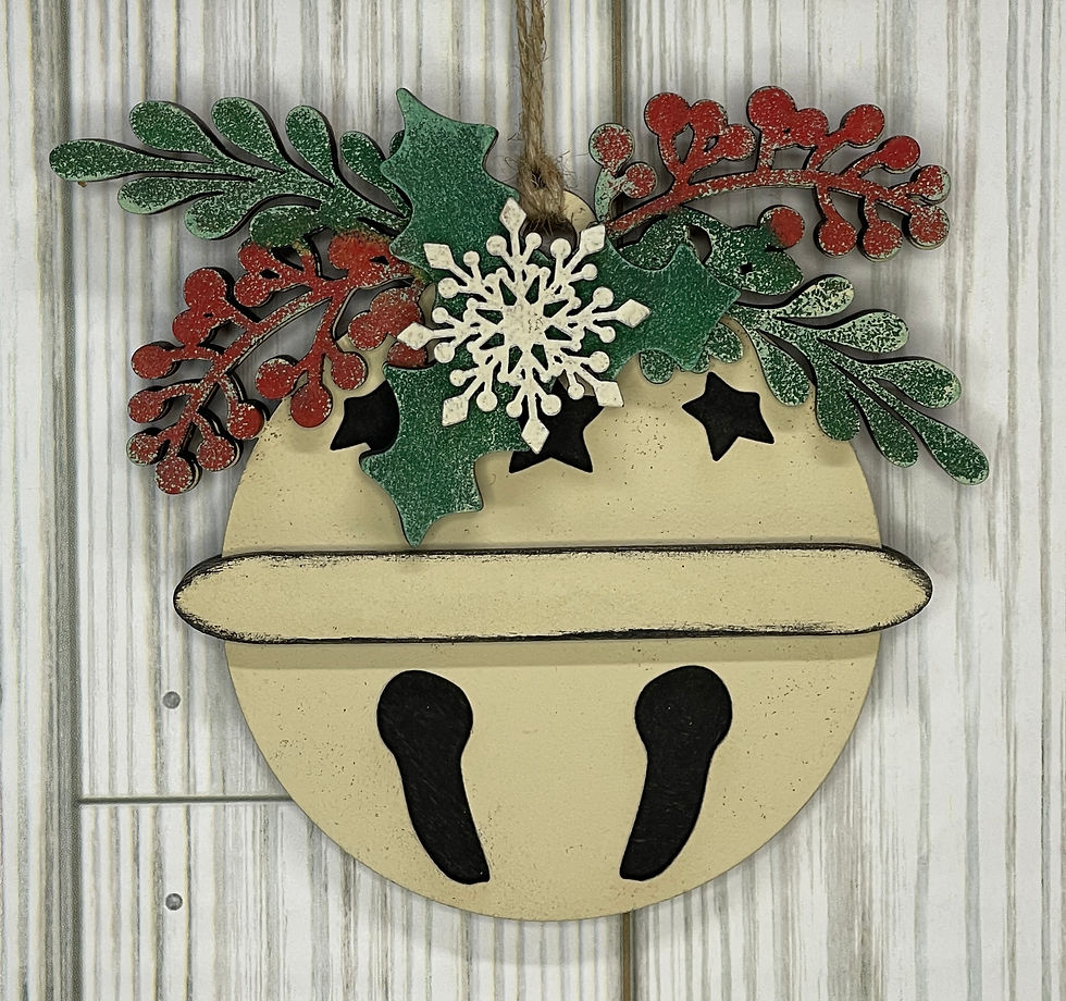 Thumbnail: Mistletoe & Holly Jingle Bell Ornament
