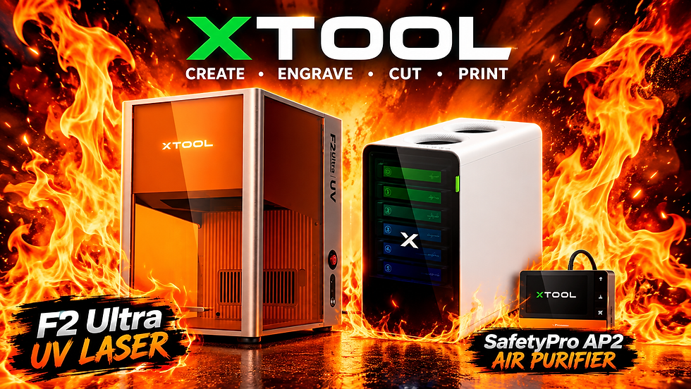 xTool F2 Ultra UV Laser and AP2 Setup