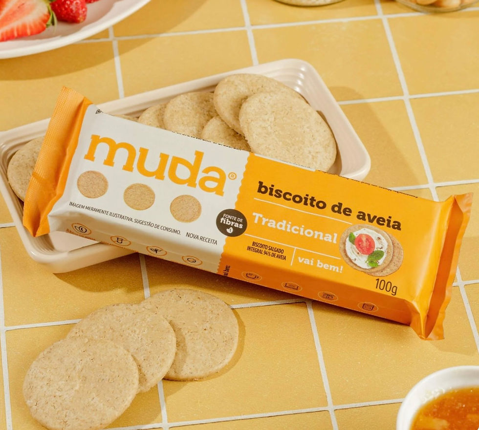 Miniatura: Biscoito Vegano de Aveia Sabor TRIO Tradidional - Muda Alimentos