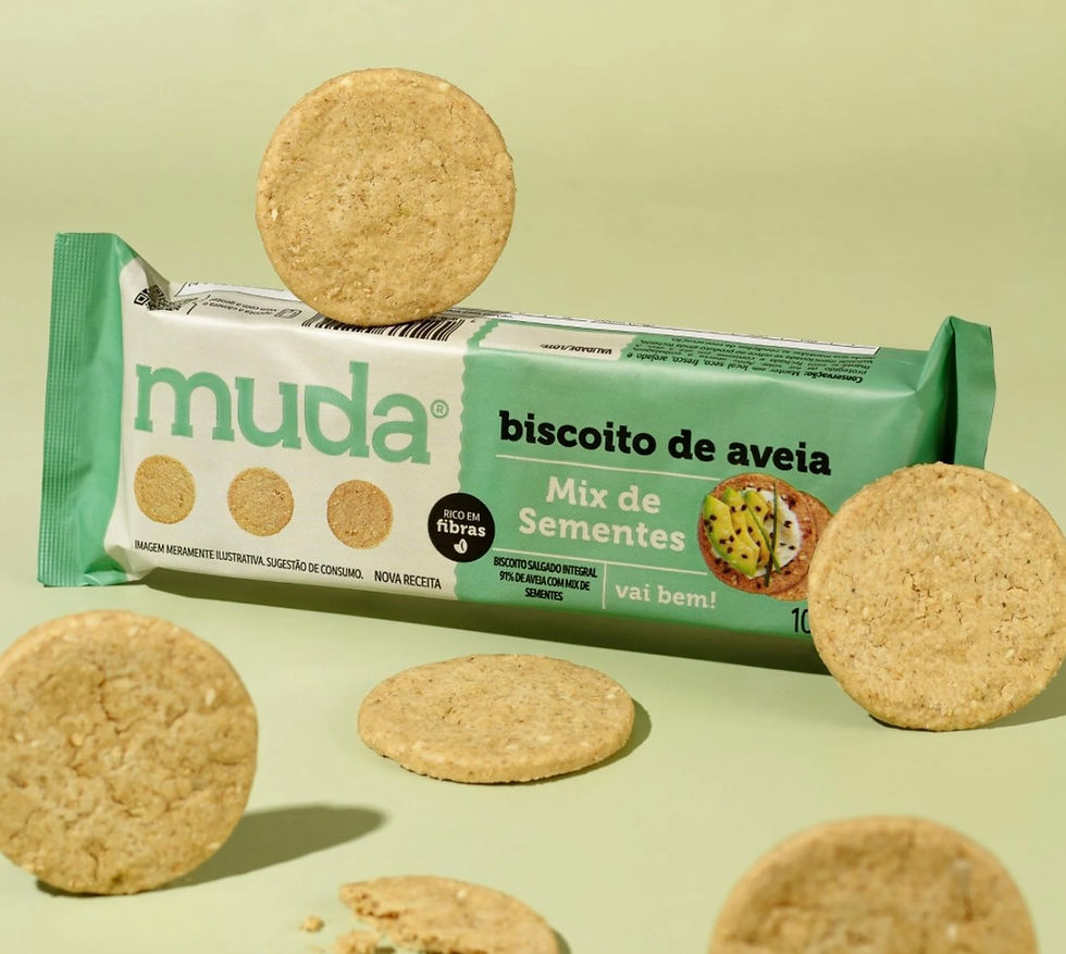 Miniatura: Biscoito Vegano de Aveia Sabor Super Sementes - Muda Alimentos