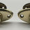 Thumbnail: Pair of Edwardian brass oval cupboard knobs