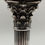 Thumbnail: An Edwardian small silver plated Corinthian column lamp