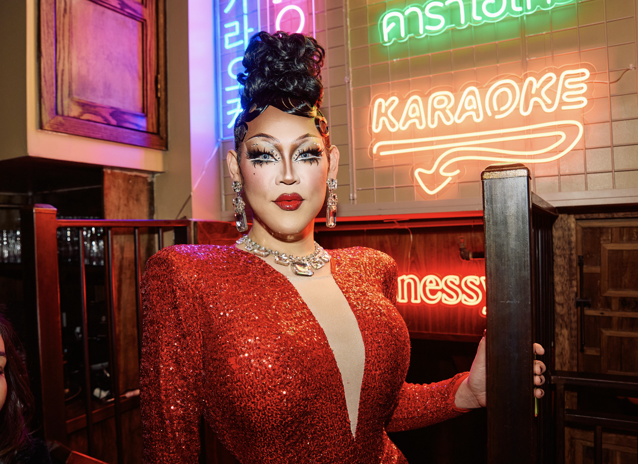 Jasmine Rice LaBeija in full glam drag and operatic costume, proving opera still captivates modern audiences despite Timothée Chalamet’s recent comments.
