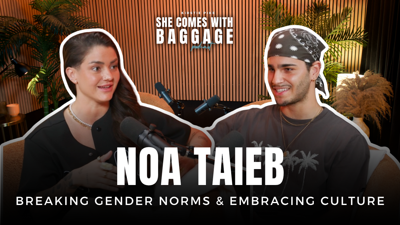 Explore Noa Taieb’s journey of breaking gender norms, embracing culture, and building a purposeful brand. Discover how Noa uses creativity and identity to inspire community and meaningful change on She Comes With Baggage Podcast