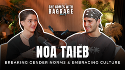 Noa Taieb on She Comes With Baggage Podcast, LGBTQ+ Podcast