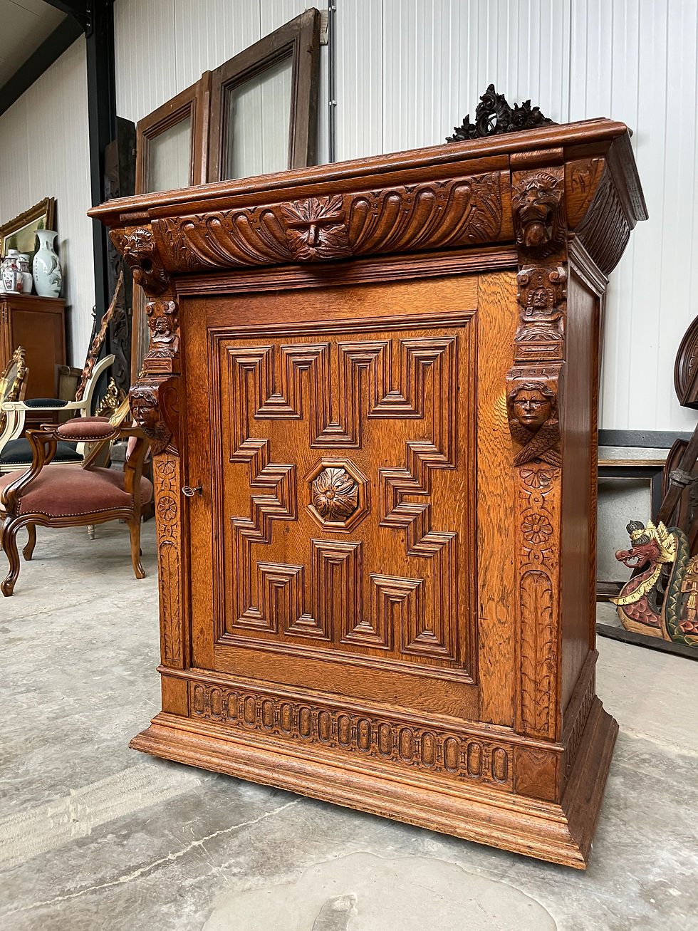 Neo Renaissance Cabinet in oak