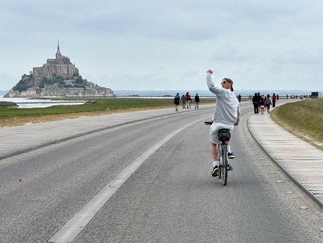 Arrivée d'un voyage à vélo après 3 jours de pédalage