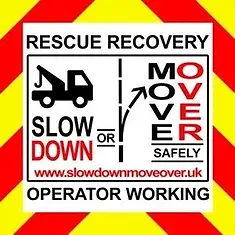 to aid awarnes of the imprtane of movingovr when a recovey operative is working in the road
