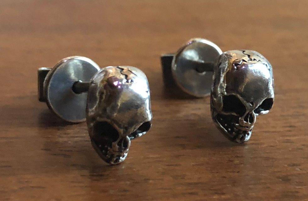 Angry Skull Earrings