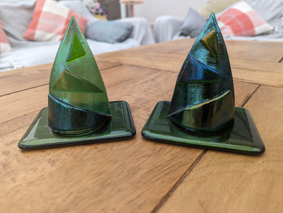 Thumbnail: Art Deco Iridized Christmas Trees