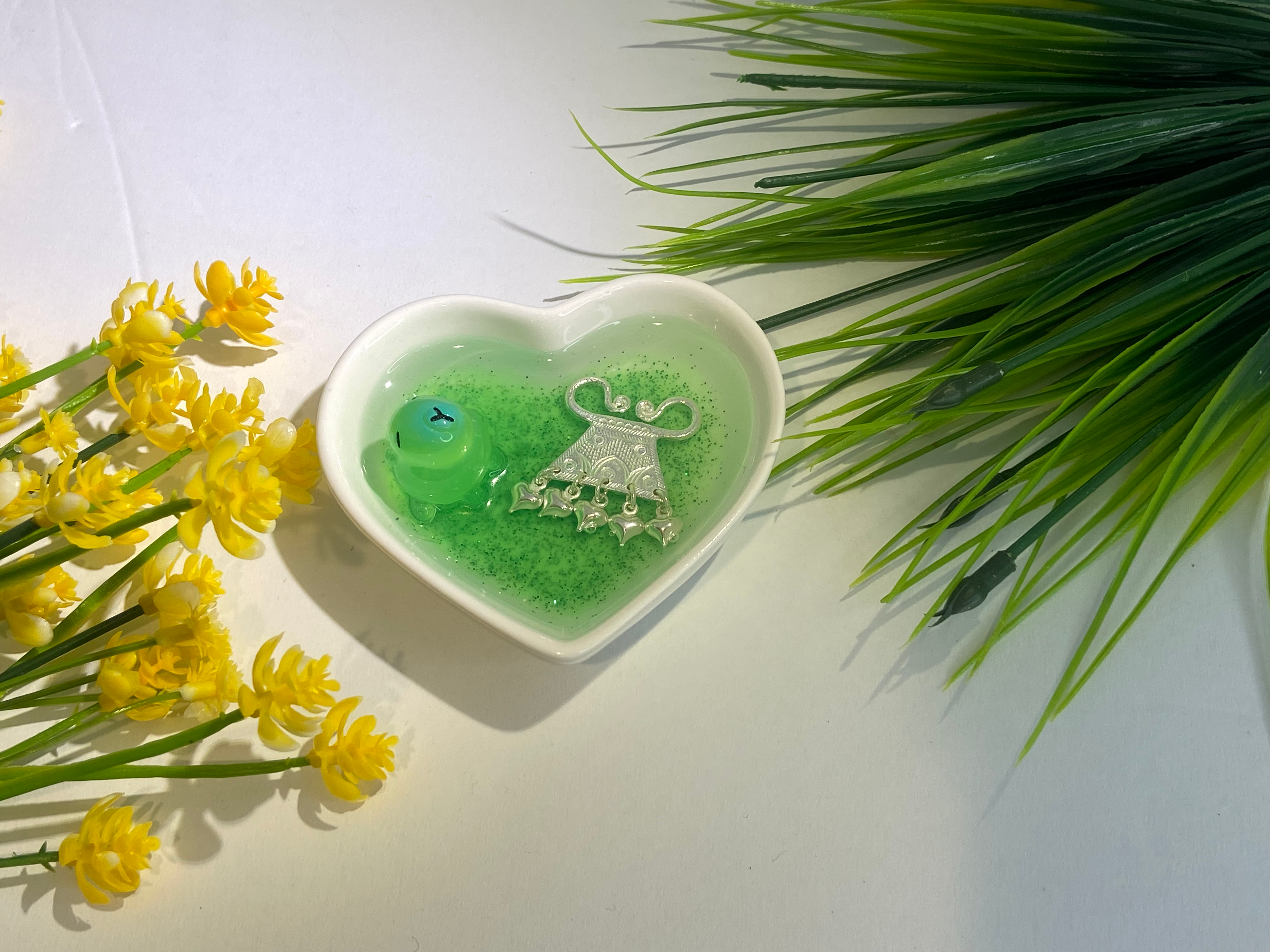 Ring dish small heart with xauv