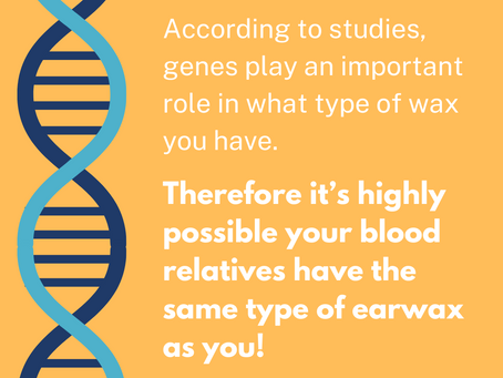 It's highly possible your blood relatives have the same type of earwax as you! 🧬👂