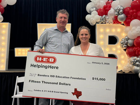 Bandera Education Foundation - HEB donation