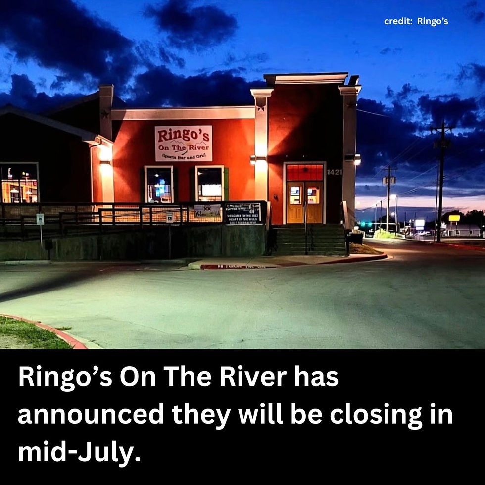Kerrville - Ringo's to close