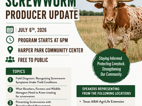 Harper - Screwworm Update