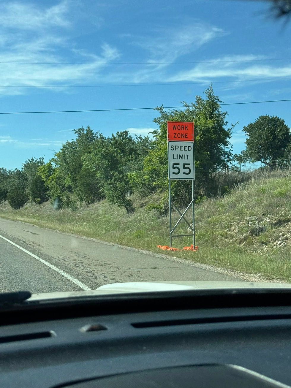 Gillespie County - Highway 87 construction