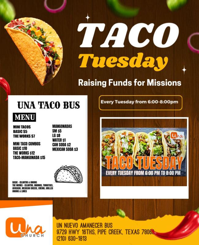 Un Nuevo Amanacer - Tues Taco Sale