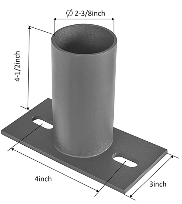 Thumbnail: Slip Fitter Adaptor for Square pole