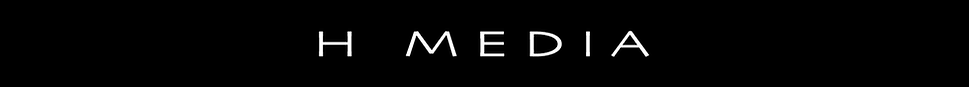writing "H Media" in white text