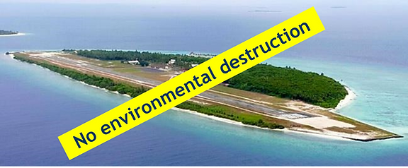 Island paradise ruined by airstrip