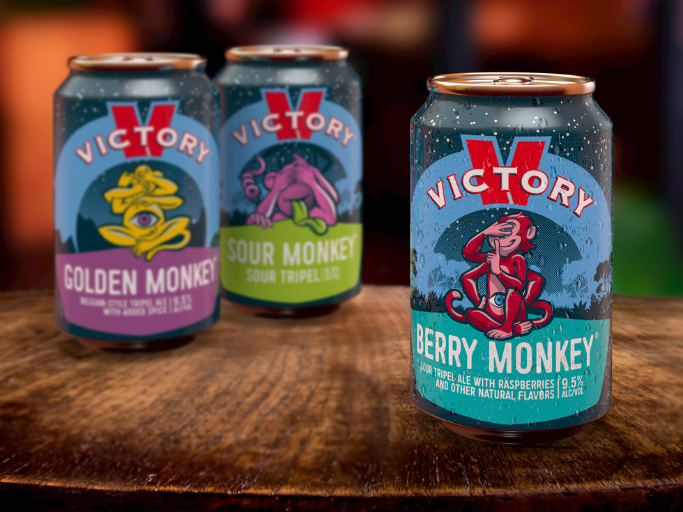 Victory Berry Monkey Beer