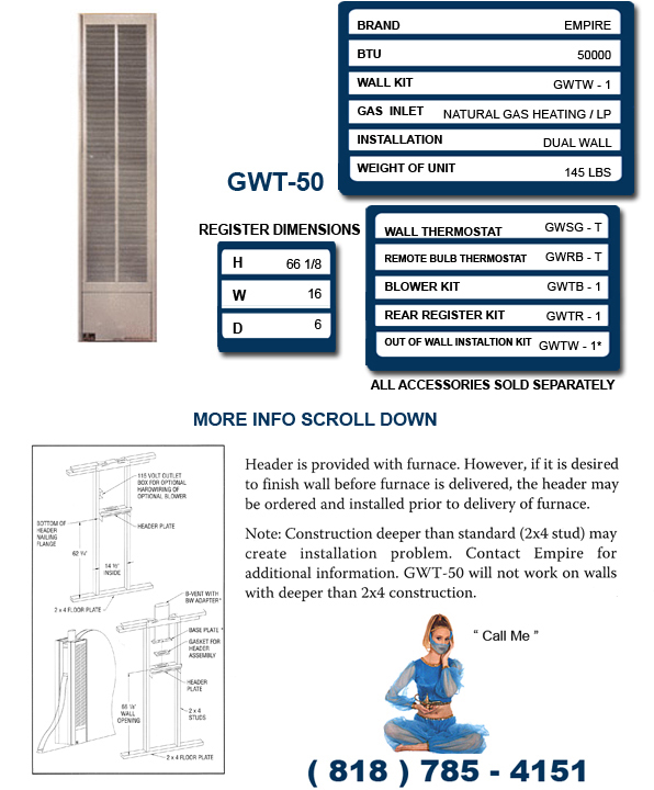 GWT-50 Specs