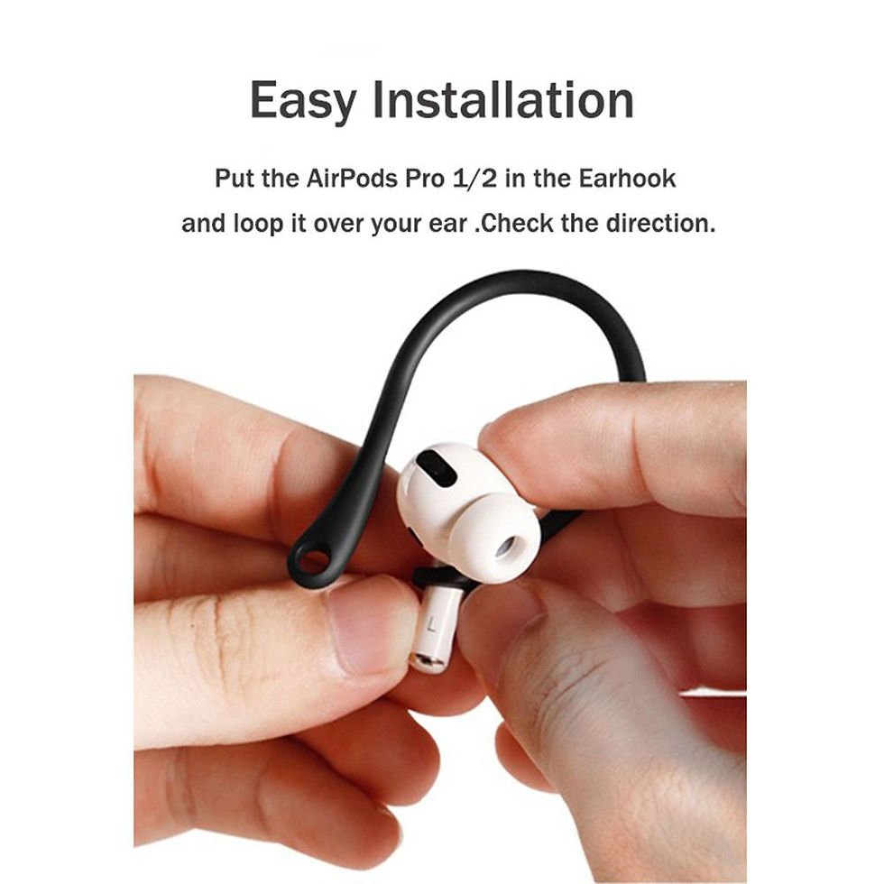 Thumbnail: Earphone Anti-lost Clip For Apple AirPods 1 2 3 Pro Wireless Silicone Sports Blu