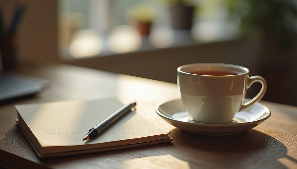 Creating a calm space for reflection and positive self-talk