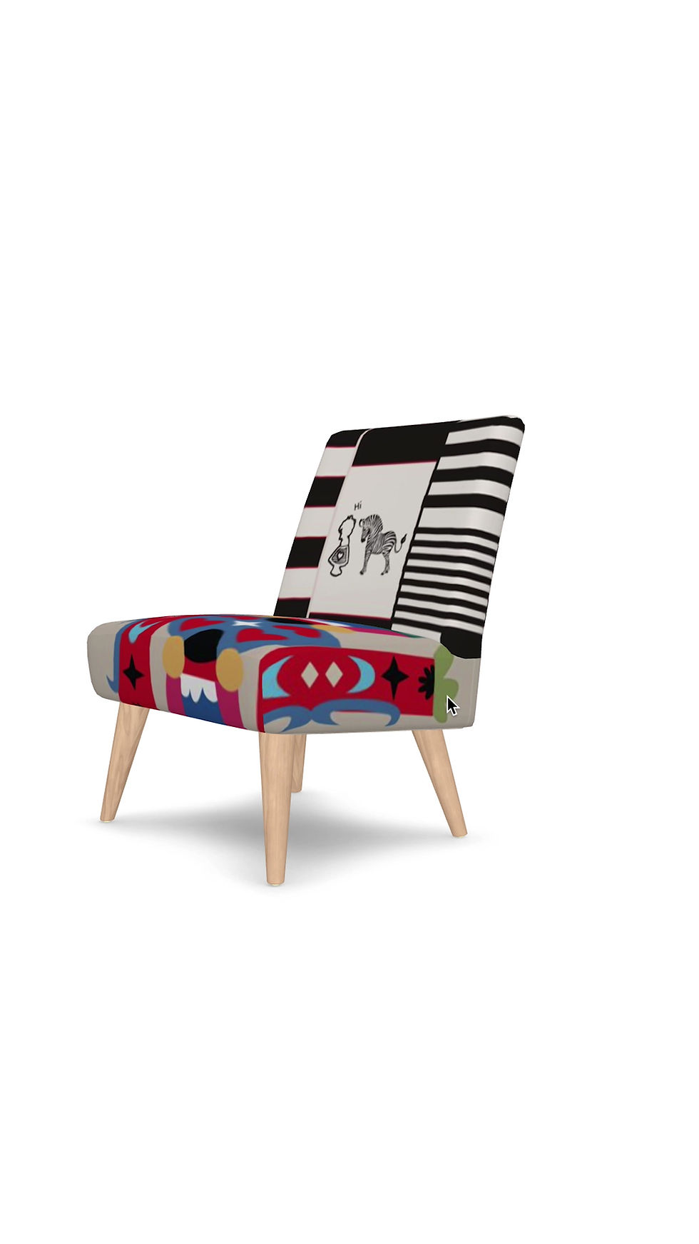 Thumbnail: Cotton Clouds Chair - Zebra