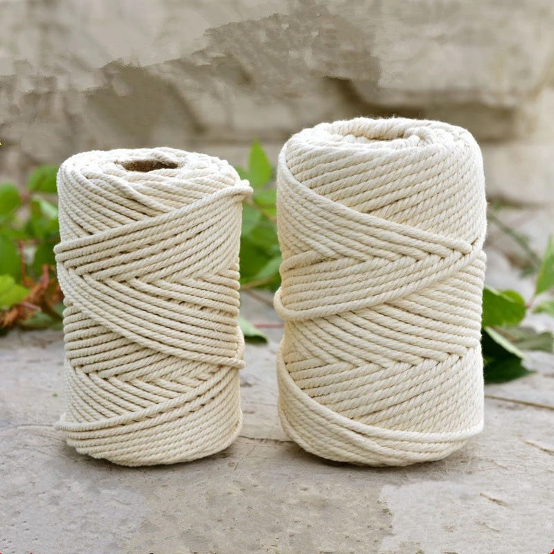 Cordão de Algodão para Macrame estilo Boho 1/2/3/4/5/6/8/10mm