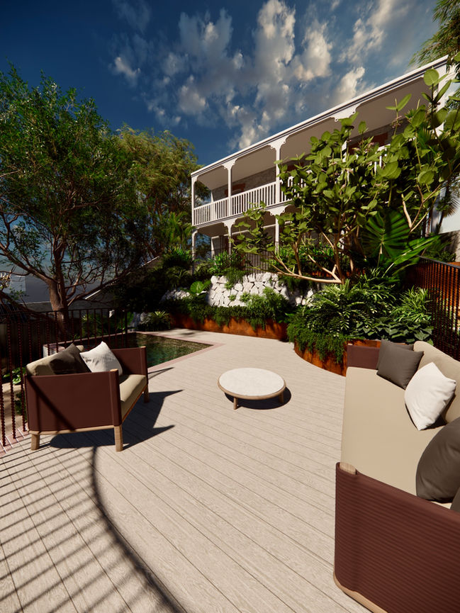 Fremantle garden and pool design by yoxall landscape architecture native garde, pool and heritage design in Perth Western Australia, Perth Landscape Design 09