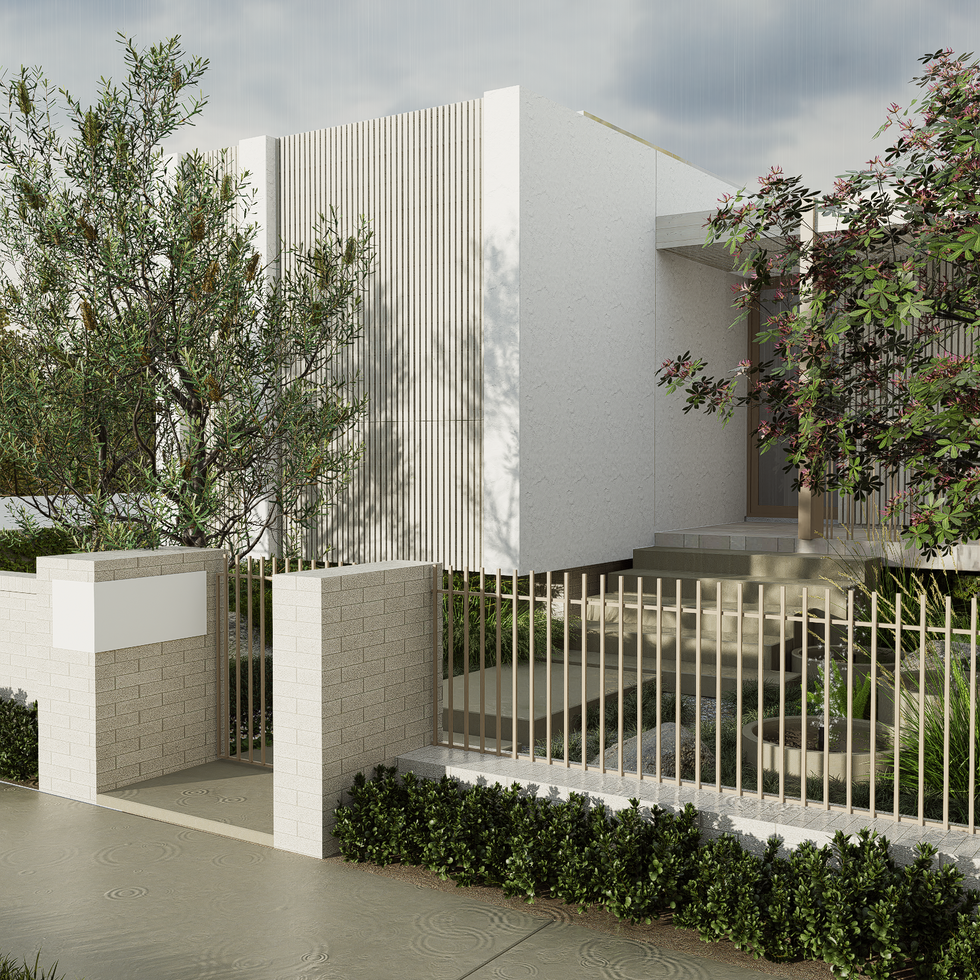 Outdoor fireplace courtyard native garden landscaping design with best landscaper Yoxall Landscape Architecture Pool and Garden Design Perth