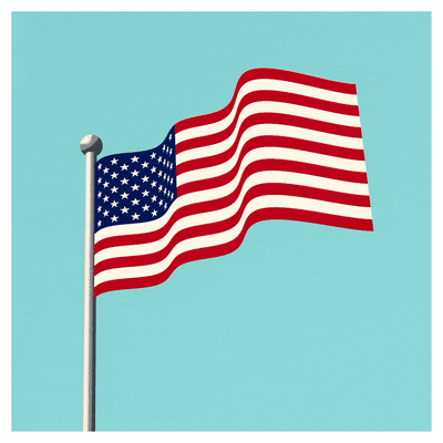 American Flag Wave GIF by JOSH HILL.gif