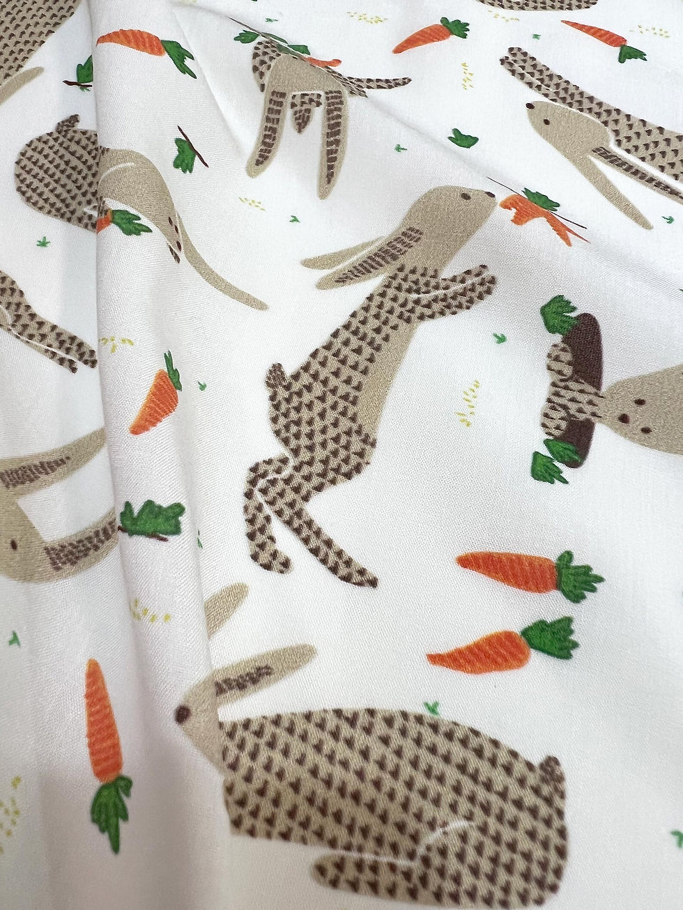 Miniatura: Viscosa por metro Rabbits and Carrots VISCOSA 140 ancho
