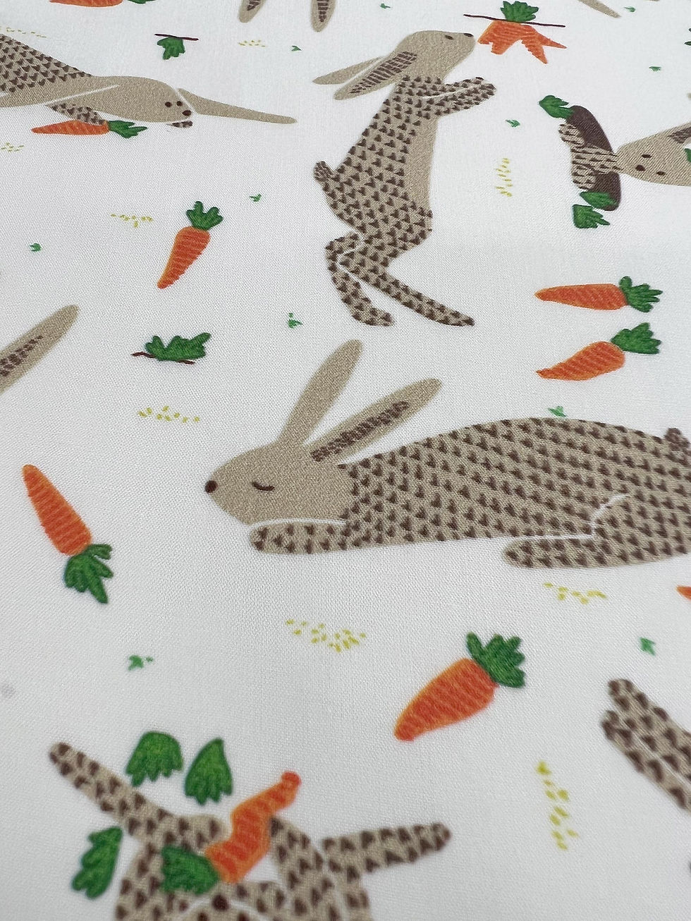 Miniatura: Viscosa por metro Rabbits and Carrots VISCOSA 140 ancho