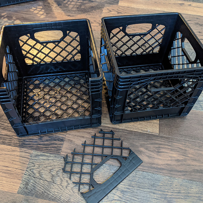 Milk Crates make the BEST Nest Boxes!