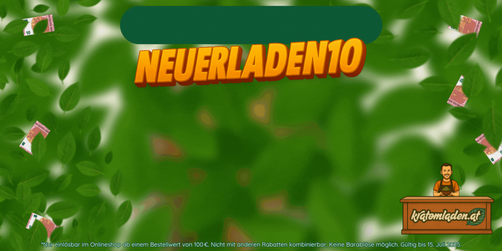 10 € Rabatt ab einem Einkaufswert von 100 €