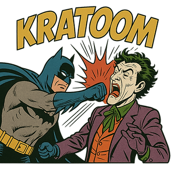 Comic Illustration im Retro Stil Batman schlägt dem Joker mit der Faust ins Gesicht KRATOO