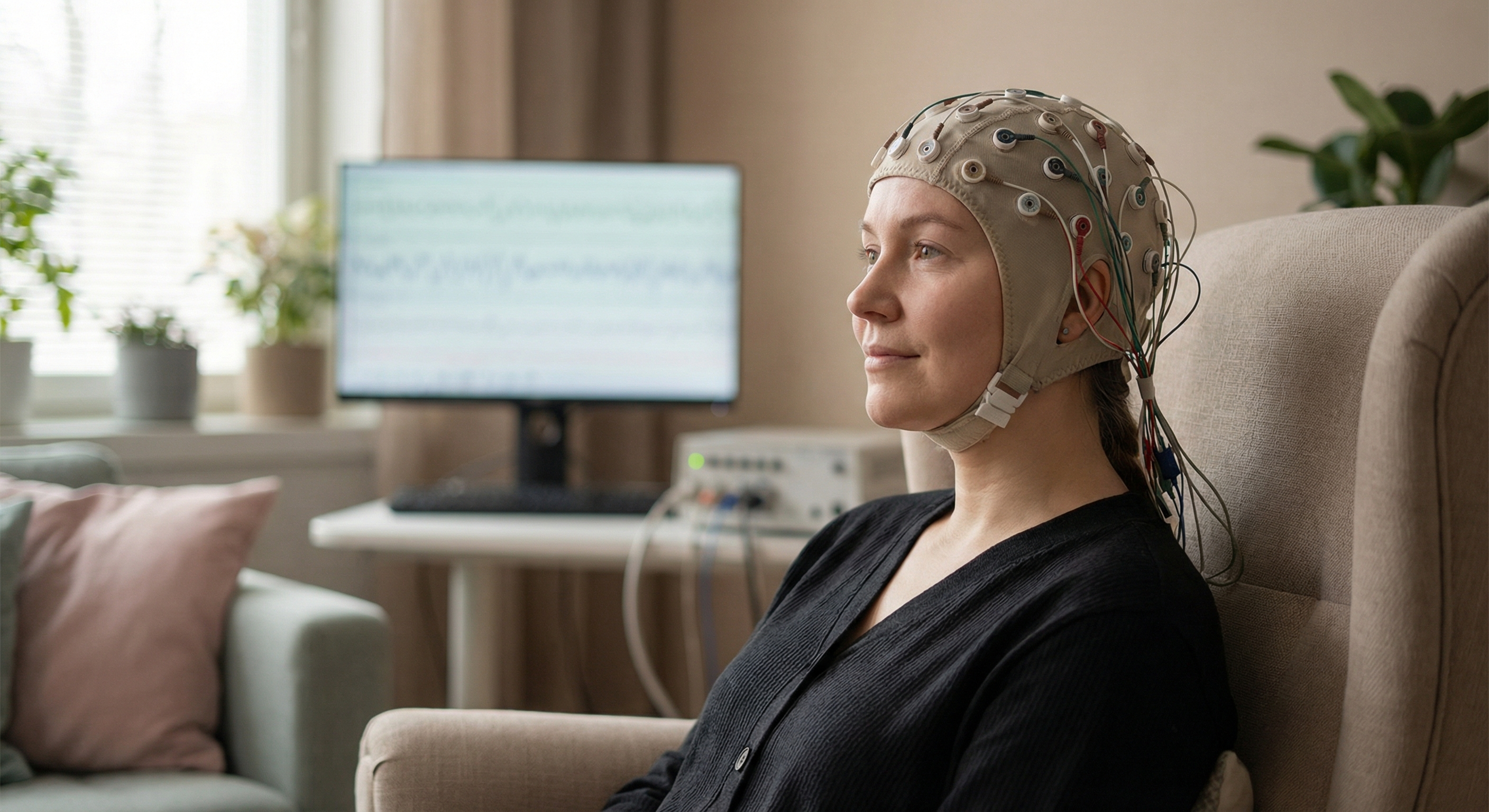EEG participant in study