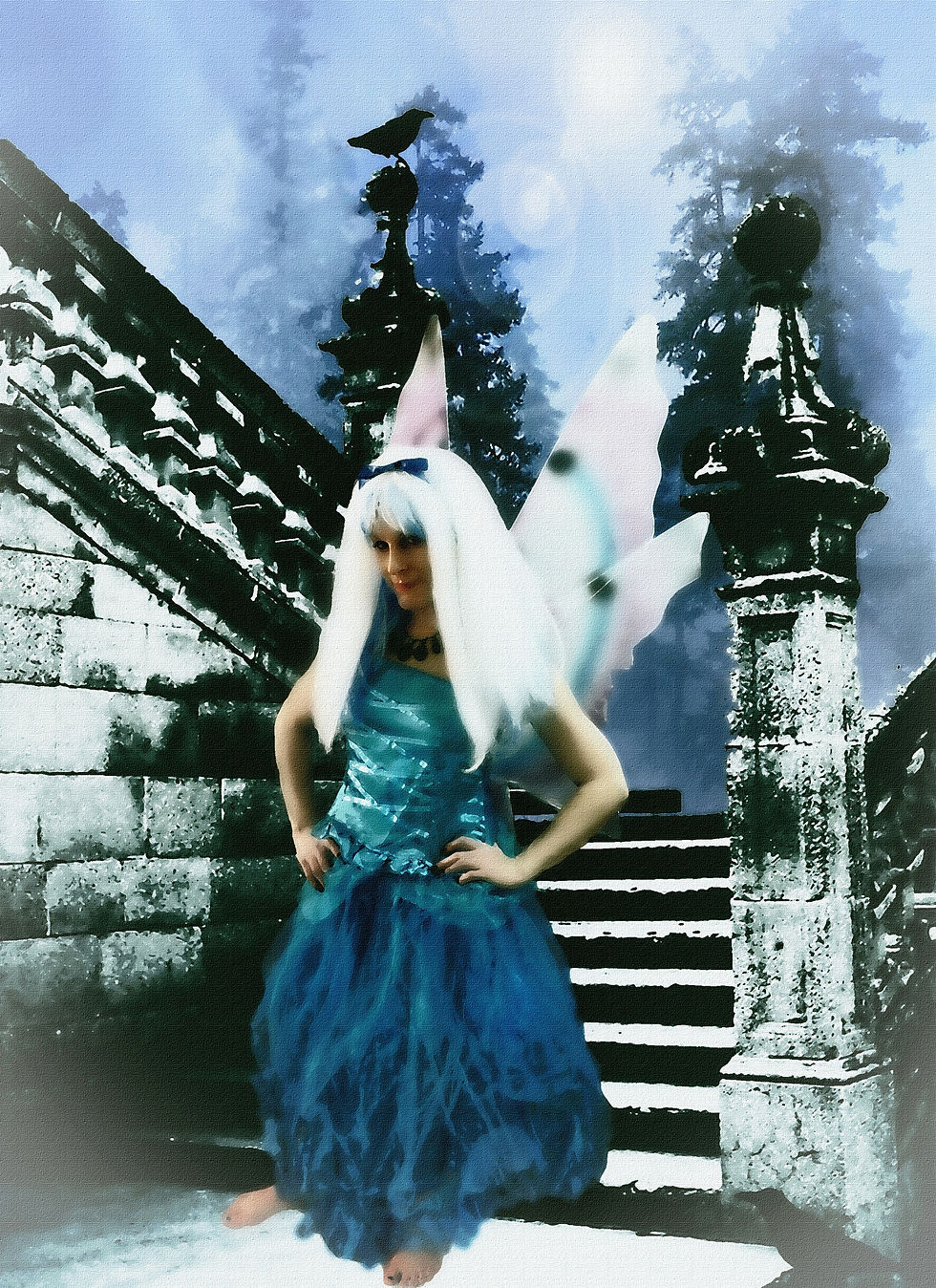 The Blue Fae Poses
