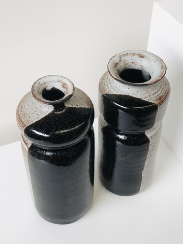 two-tone vases