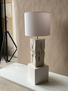 Lampe paysage abstrait