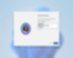 GIF Animation illustrating the out-of-the-box experience for a Windows 11 device, which has the new Windows Backup feature option available. The animation shows the option in which the user has the ability to select a previous device to restore their settings from.