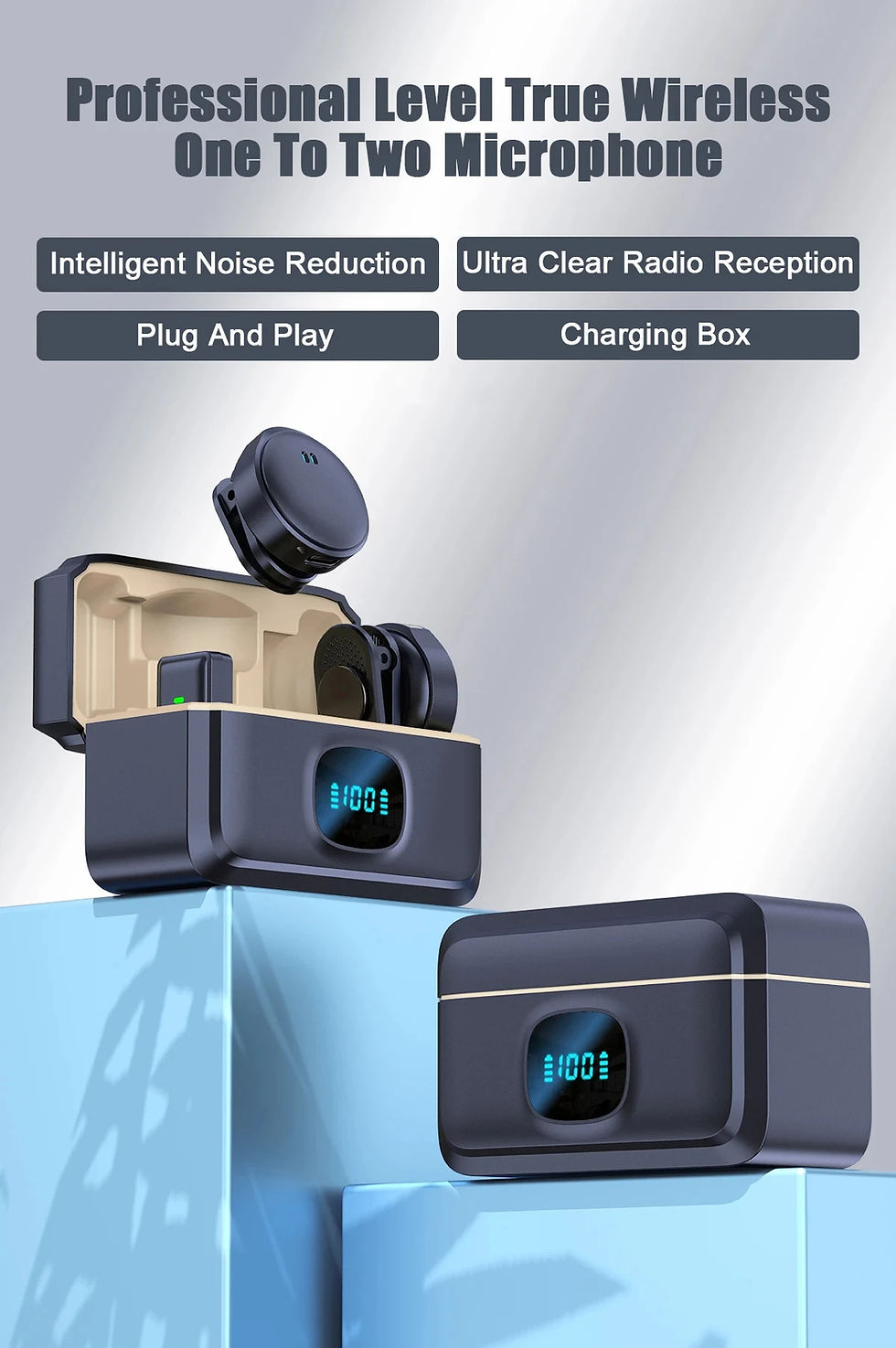 Thumbnail: Duotone Wireless Lavalier Microphone with Dual Noise Cancellation