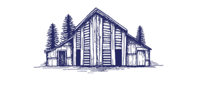 Illustration of Pond Farm Pottery building.