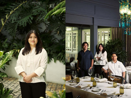 Patricia Benedicto, Director of Brand and Food & Beverage; Basti Escalante, Director of Business Development; and Executive Chef AC Agra, who oversees the group's culinary operations.