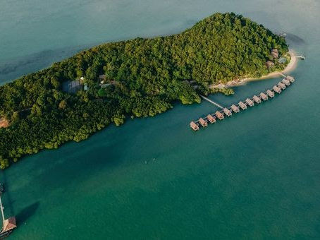 A remote island in Indonesia