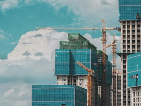 Highrise hotel construction in China