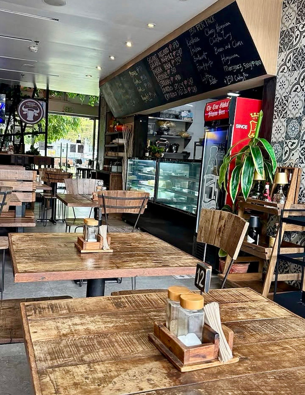 The interipr of L'Epiciere French Restaurant in Alabang