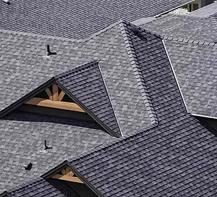 Asphalt roof installation and repair by roofing contractor in Billerica, Middlesex County, MA.